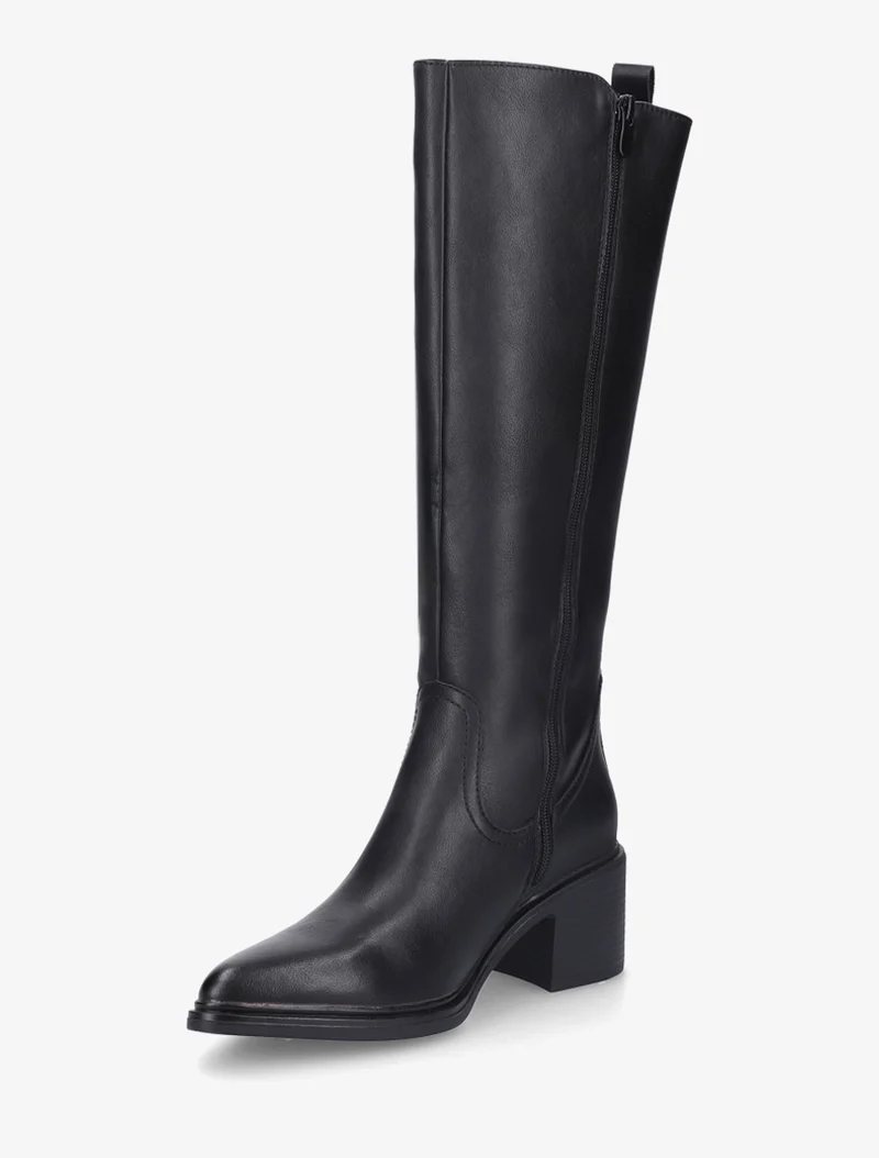 Bottes en simili à bouts pointus - Noir