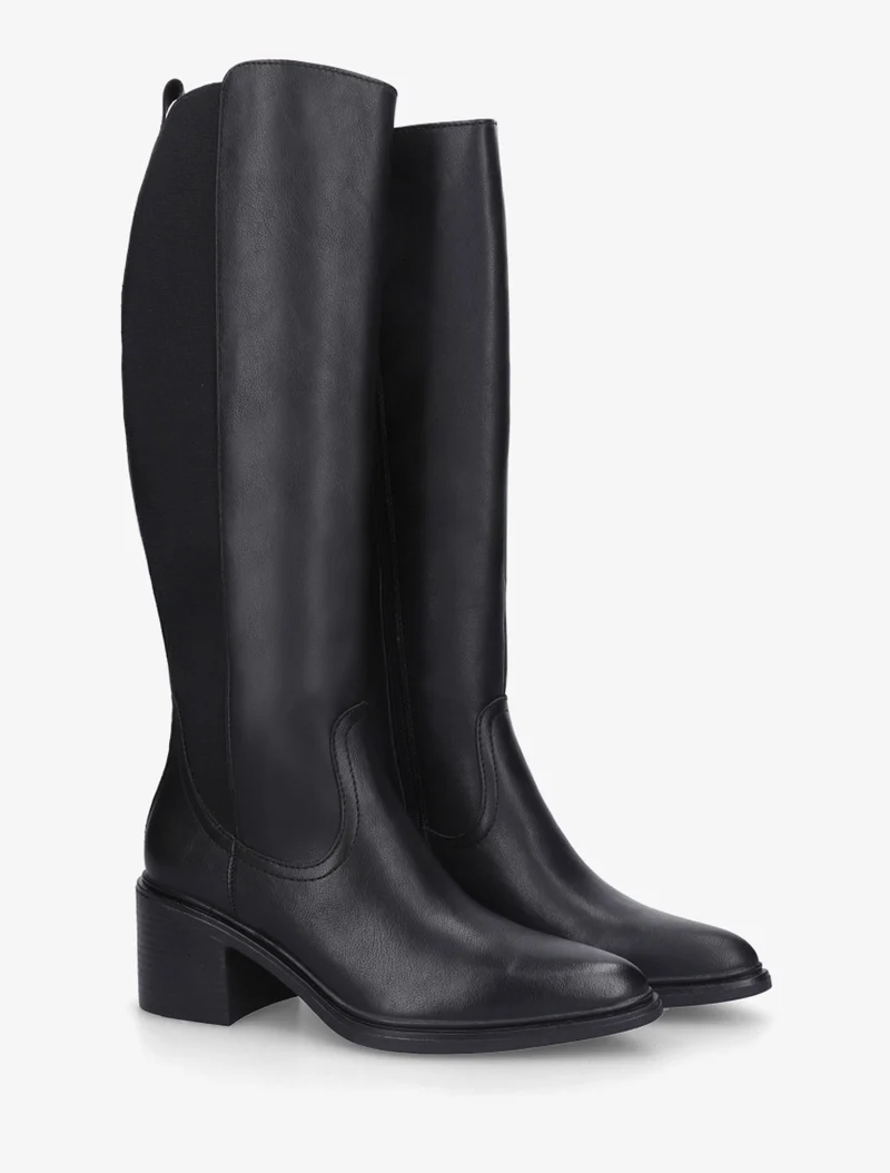 Bottes en simili à bouts pointus - Noir