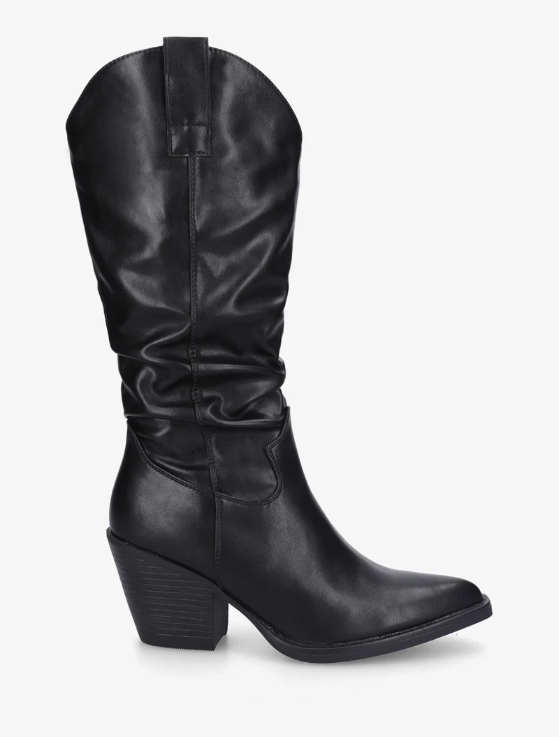Bottes pointus style santiags - Noir