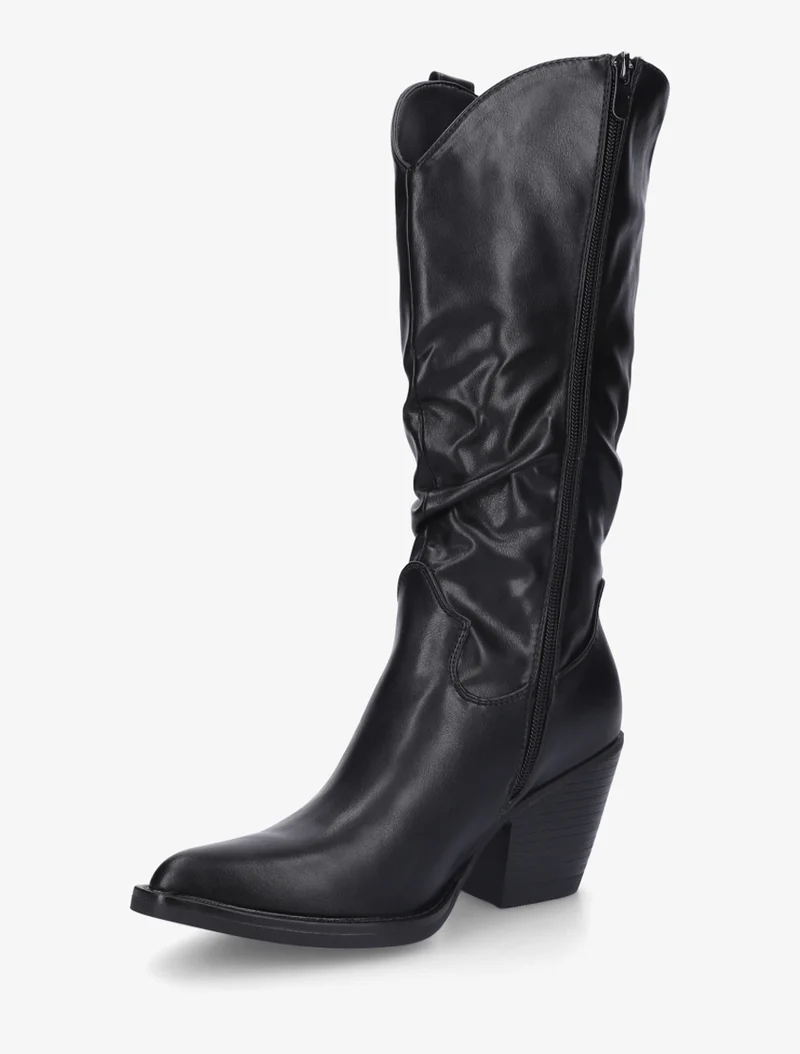 Bottes pointus style santiags - Noir