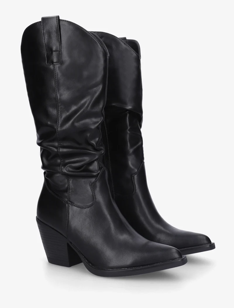 Bottes pointus style santiags - Noir