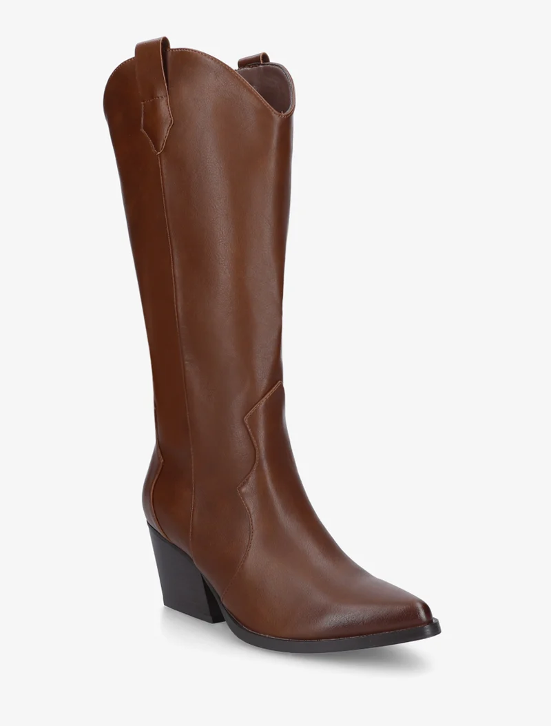 Bottes style santiags en simili - Camel