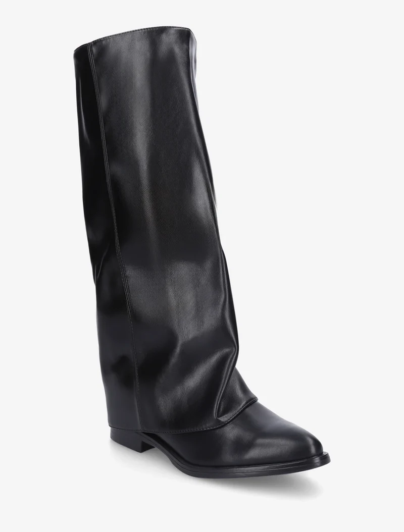 Bottes plates à revers - Noir