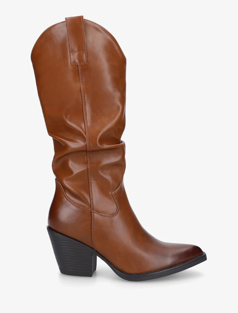 Bottes pointus style santiags - Camel