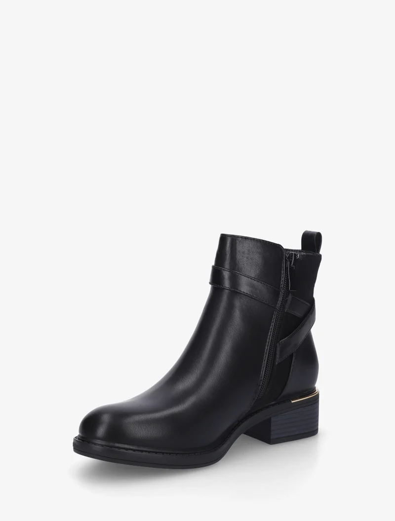 Bottines à contrefort en suédine - Noir