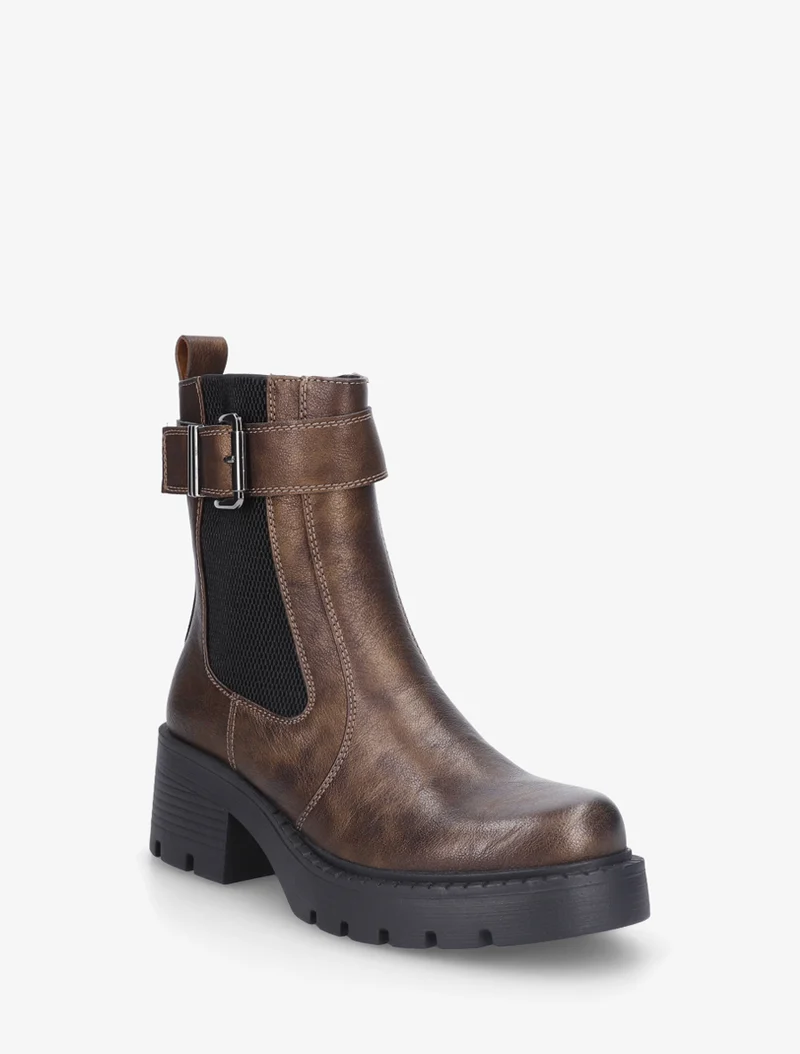 Bottines montantes à sangle - Bronze