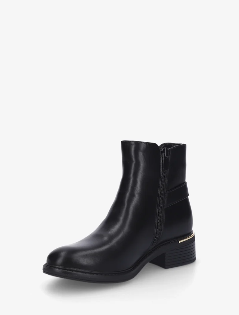 Bottines élastiquées à boucle - Noir