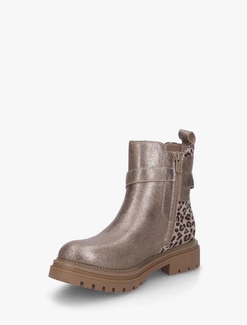 Bottines élastiquées à sangle - Taupe