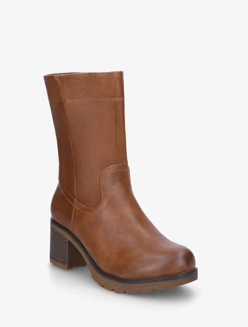 Bottines montantes classiques - Camel