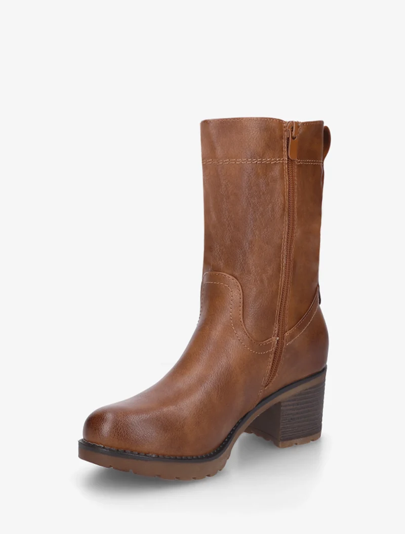 Bottines montantes classiques - Camel