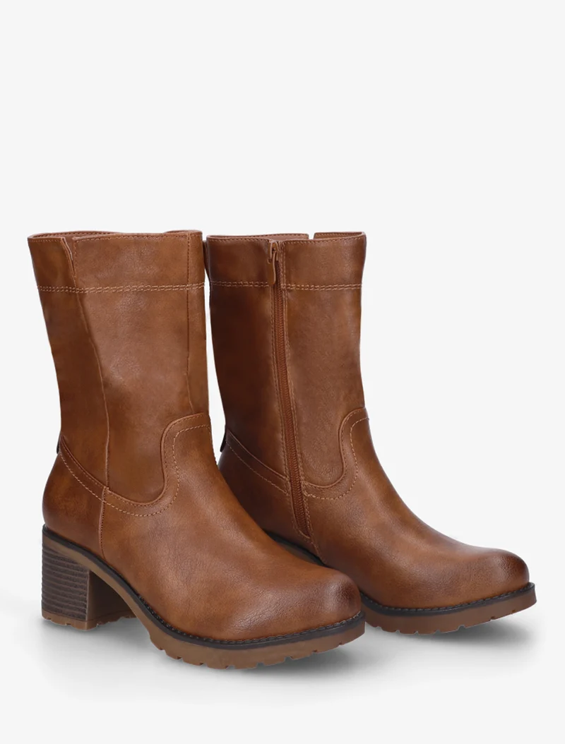 Bottines montantes classiques - Camel