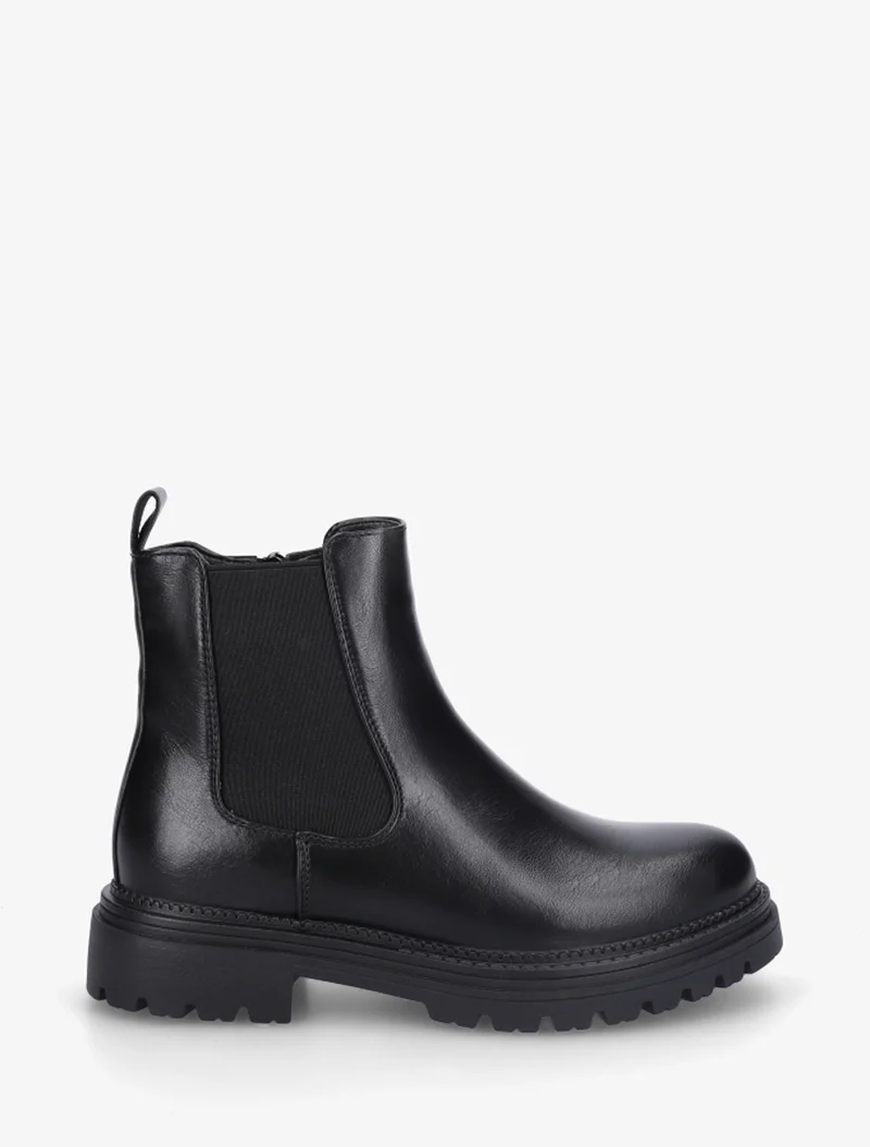 Bottines style chelsea en simili - Noir