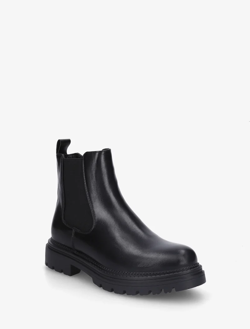 Bottines style chelsea en simili - Noir