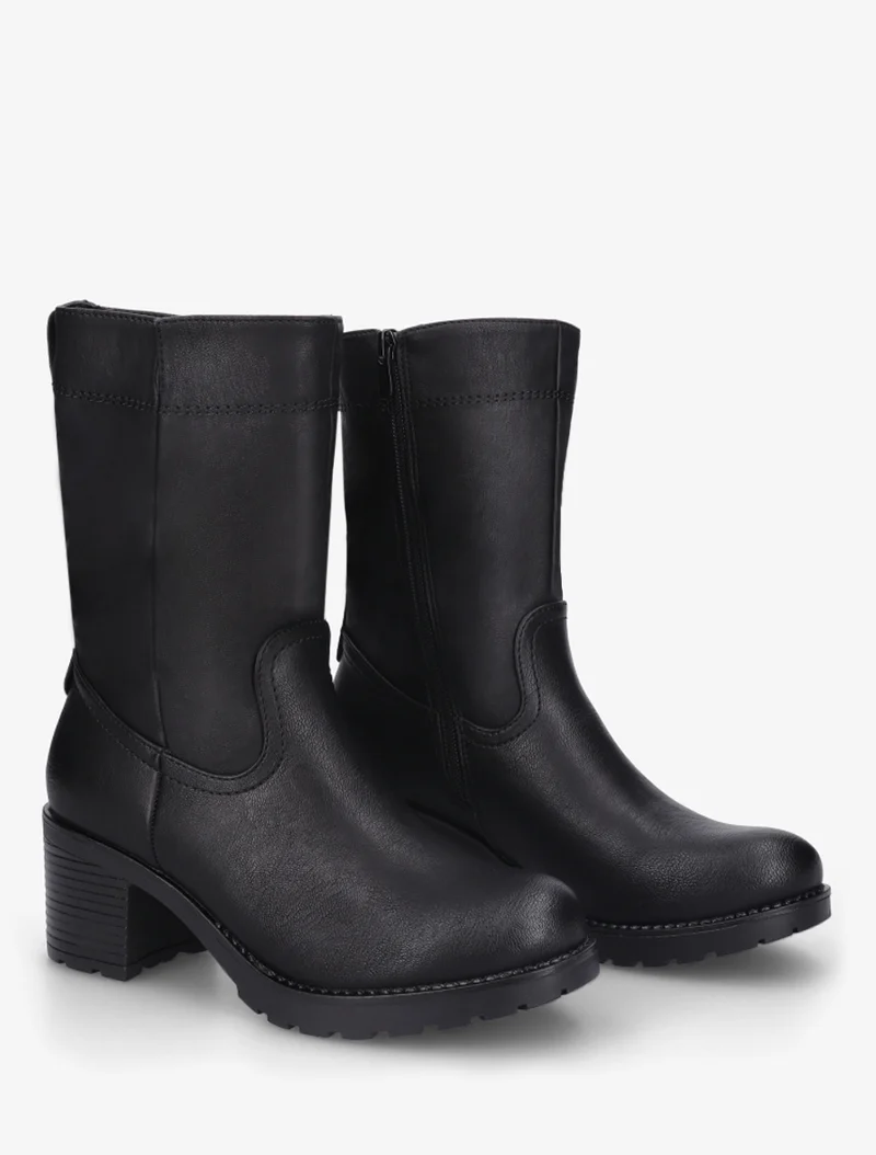 Bottines montantes classiques - Noir