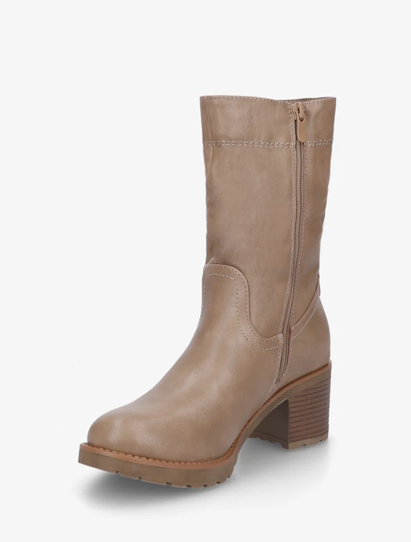 Bottines montantes classiques - Taupe