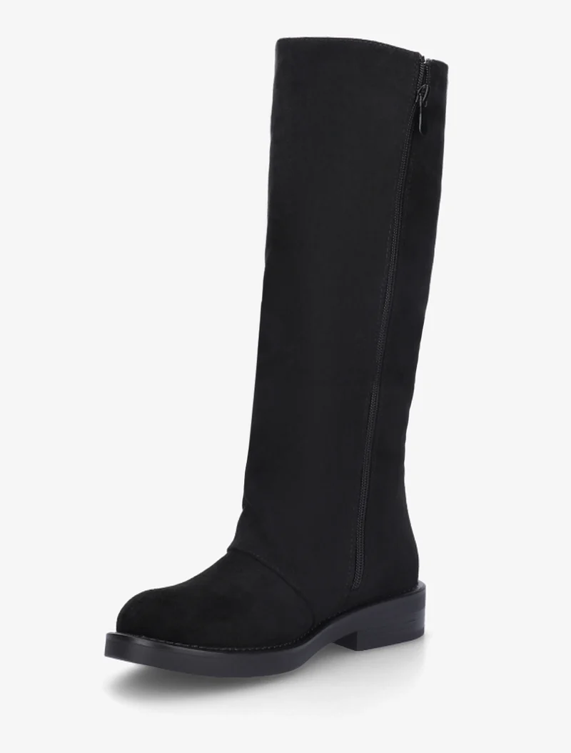 Bottes à franges en suédine - Noir