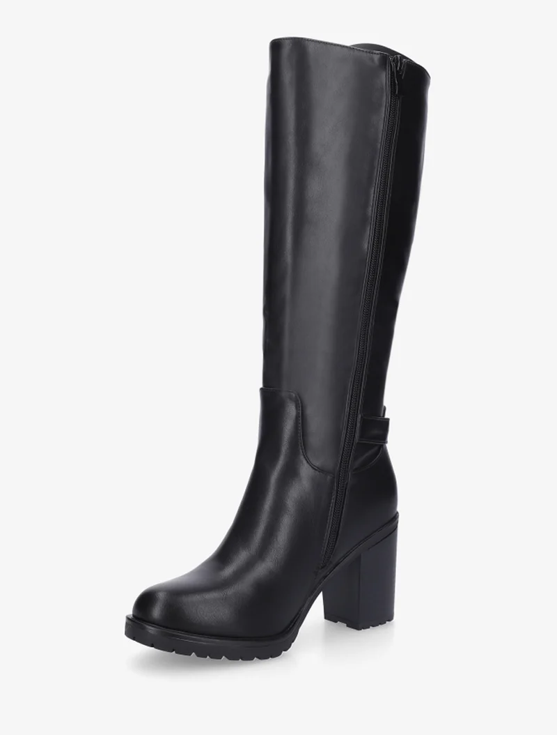 Bottes élastiquées à cadenas décoratif - Noir