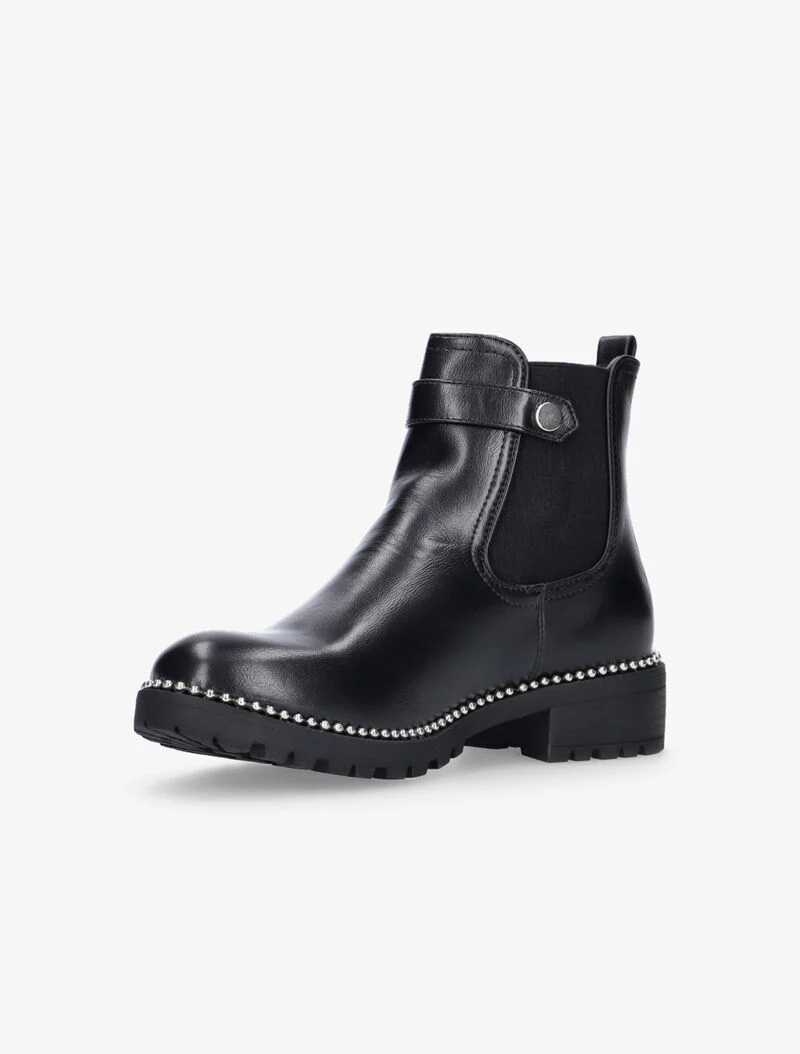 Chelsea boots officier à billes - noir
