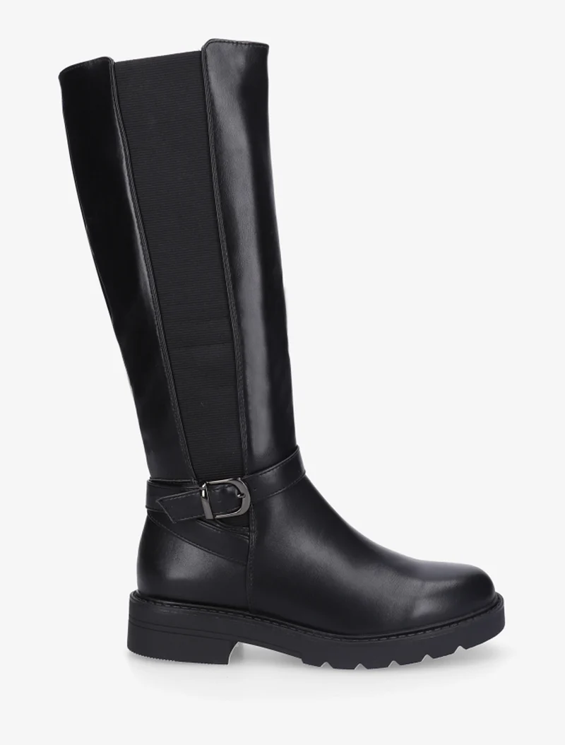 Bottes élastiquées à sangle - Noir
