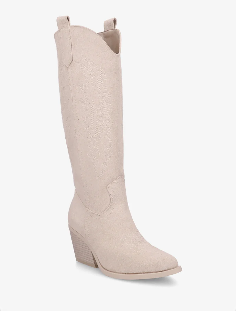 Bottes style santiags - Beige