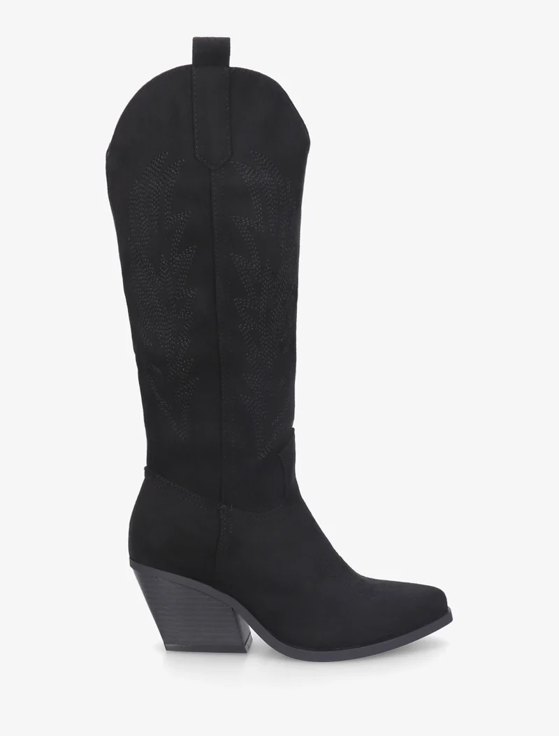 Bottes style santiags - Noir