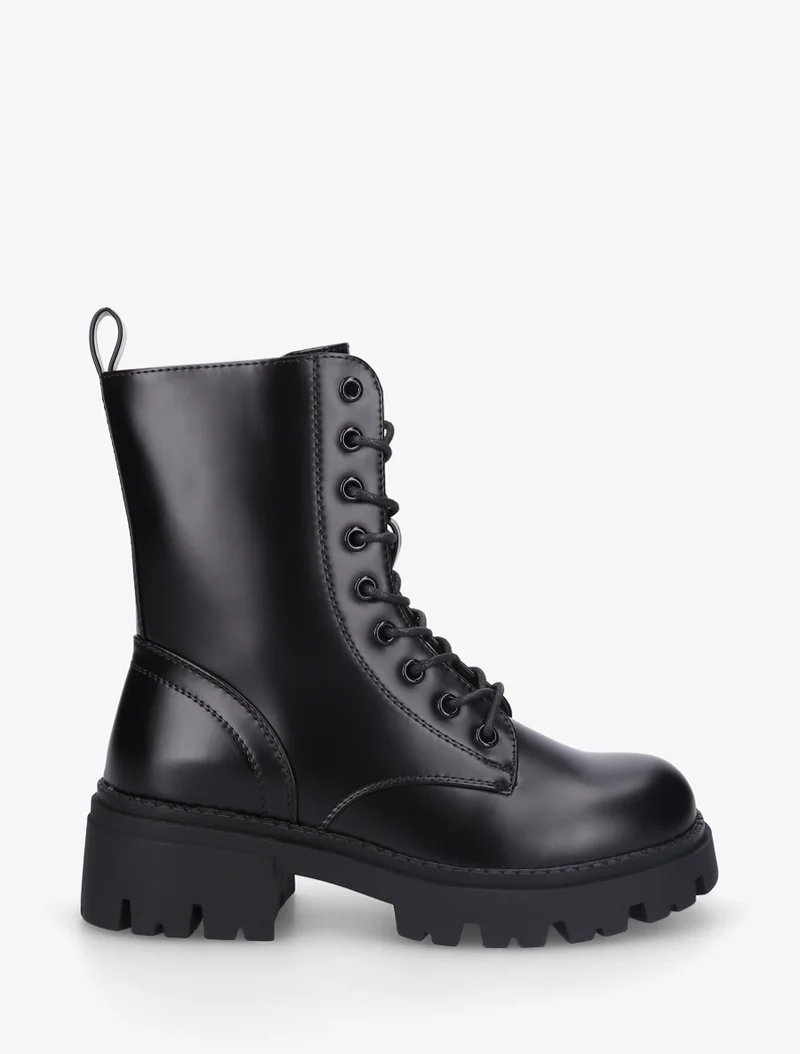 Bottines à lacets - Noir