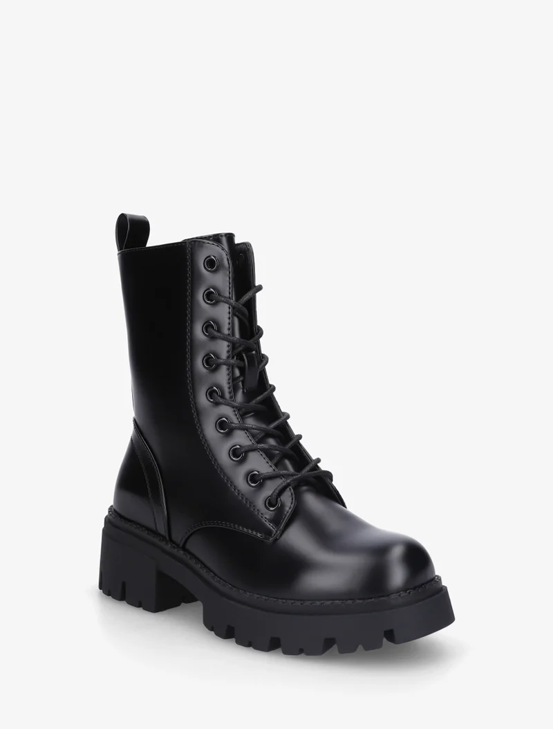 Bottines à lacets - Noir