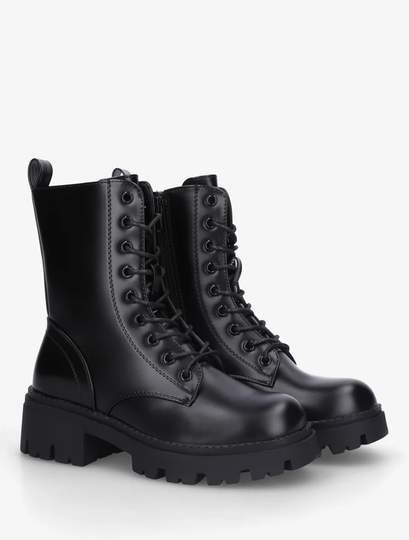 Bottines à lacets - Noir