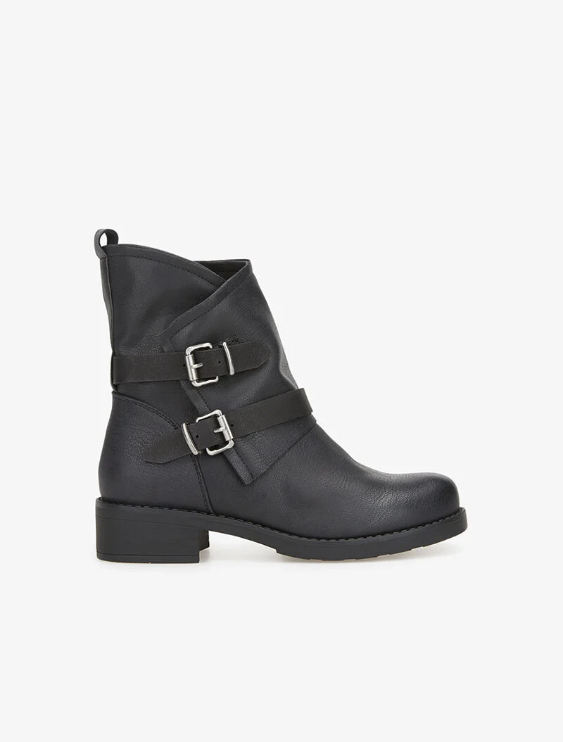 Bottines à sangles - noir