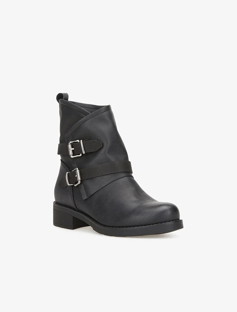 Bottines à sangles - noir