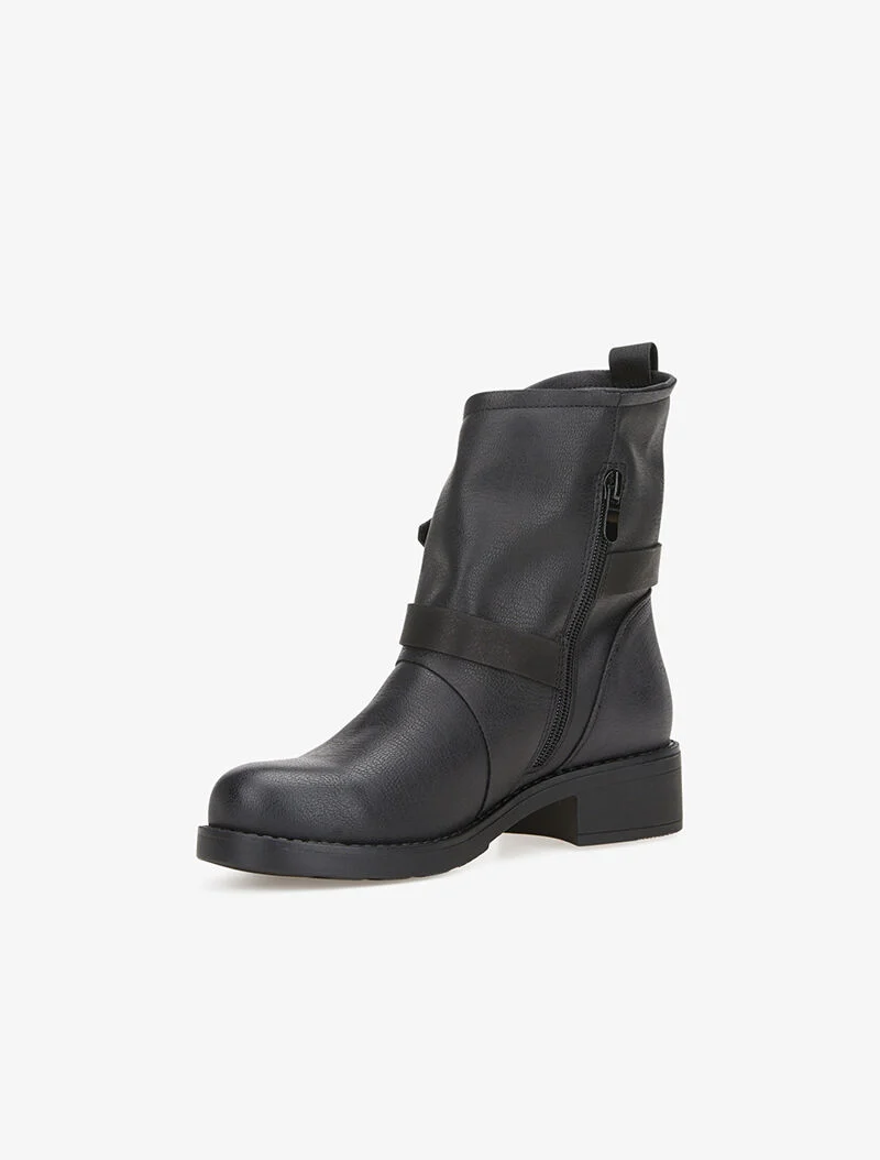 Bottines à sangles - noir