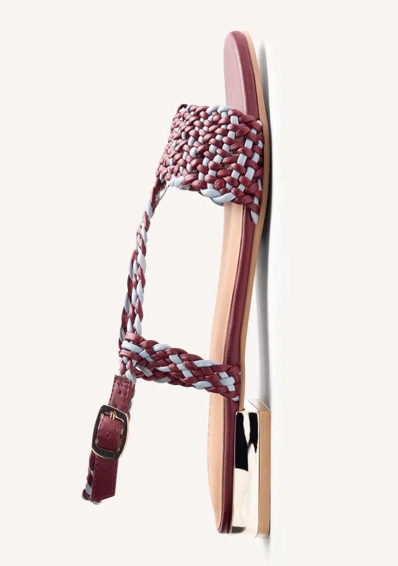 BRAIDED LEATHER SANDALS LODWAR