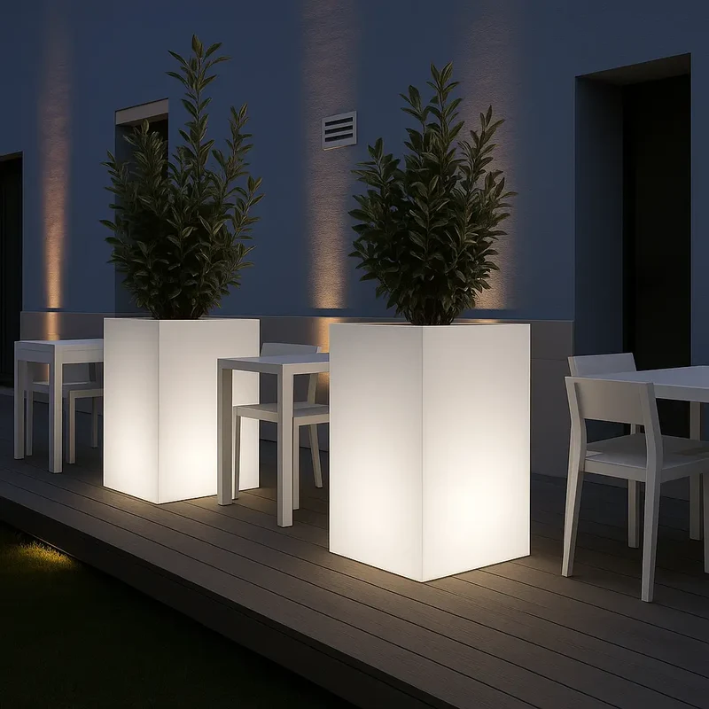 Pot - Cubo Alto -LED