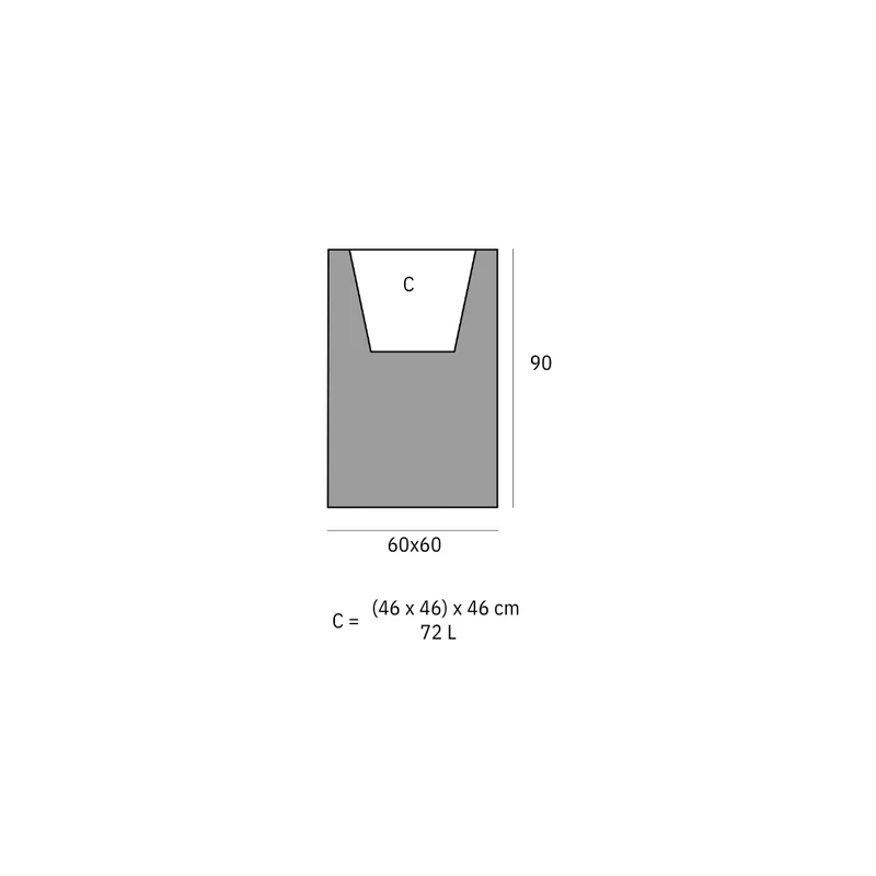 Pot - Cubo Alto -LED