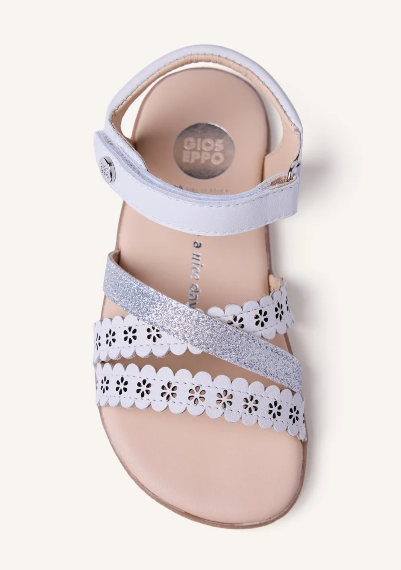 GIOSEPPO BAREFOOT - SHINY CUT-OUT LEATHER SANDALS MIKLEUS