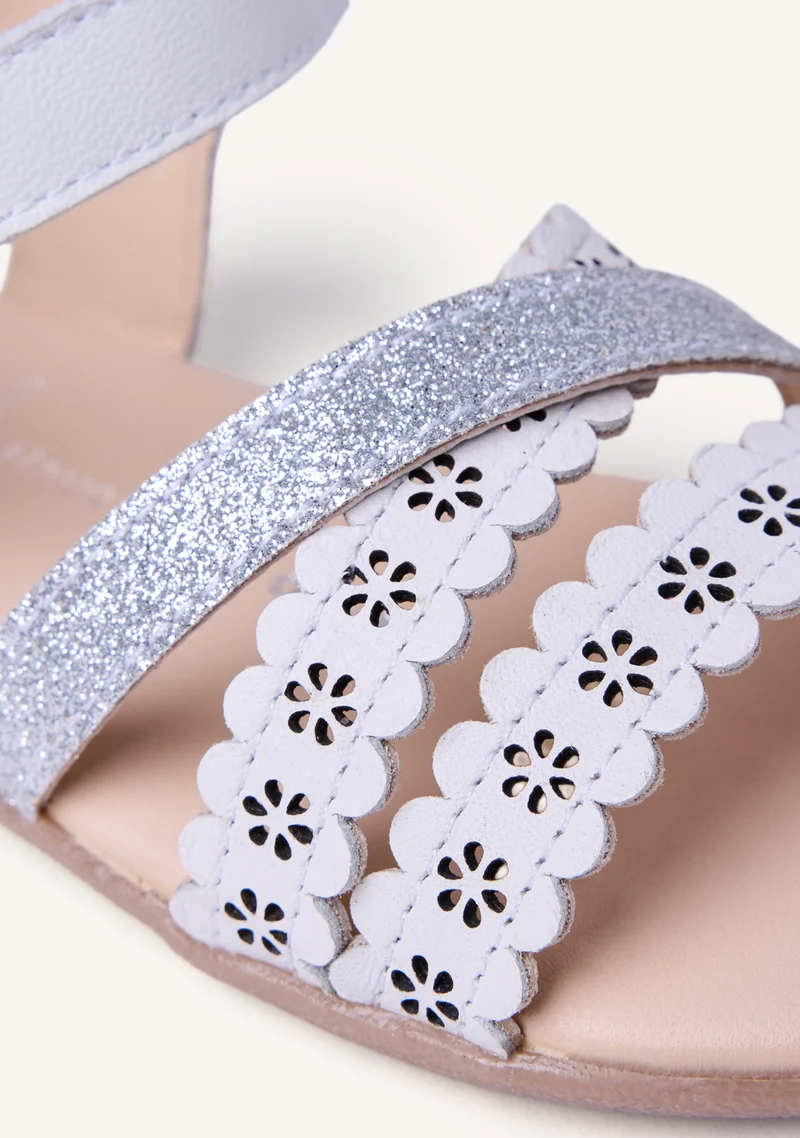 GIOSEPPO BAREFOOT - SHINY CUT-OUT LEATHER SANDALS MIKLEUS
