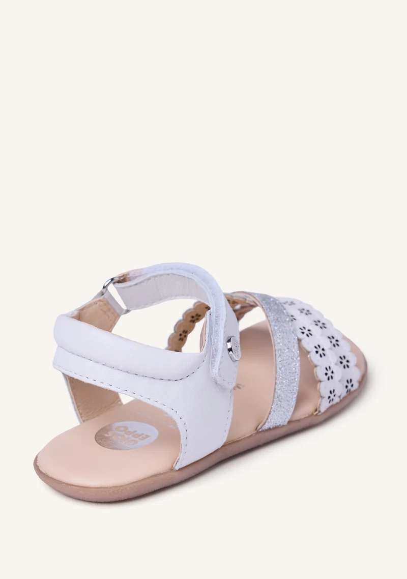 GIOSEPPO BAREFOOT - SHINY CUT-OUT LEATHER SANDALS MIKLEUS