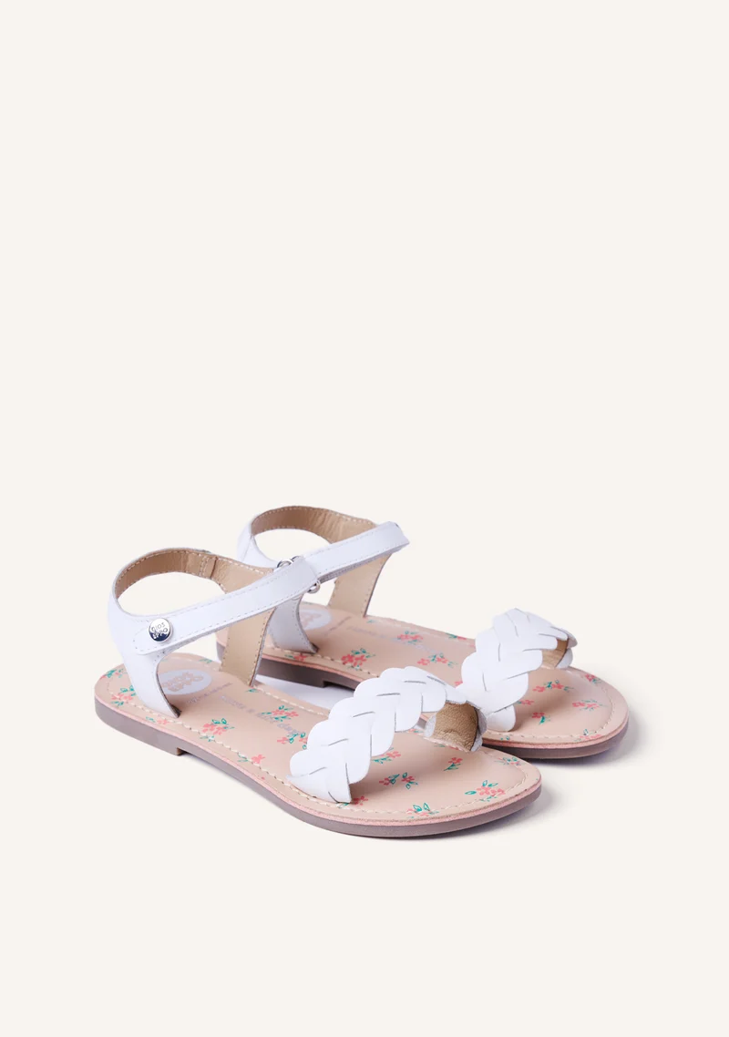 BRAIDED LEATHER SANDALS PASMAN