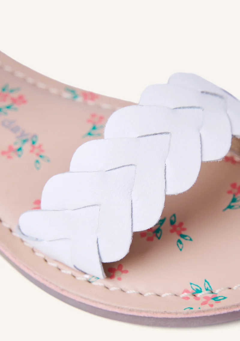 BRAIDED LEATHER SANDALS PASMAN