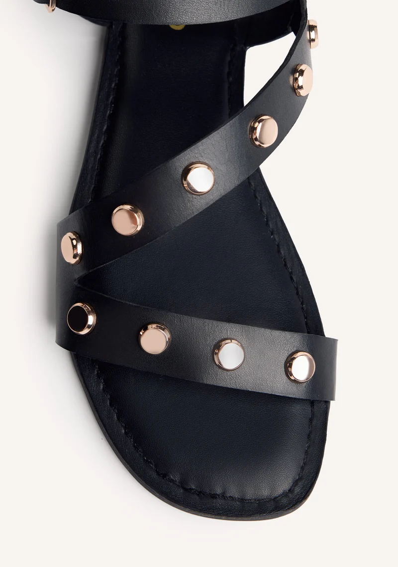 STUDDED LEATHER SANDALS MASENO
