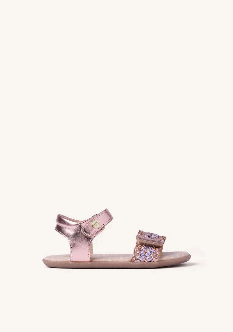 GIOSEPPO BAREFOOT - BRAIDED LEATHER SANDALS SANDOWN