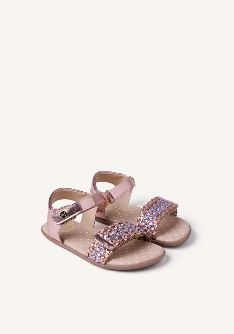 GIOSEPPO BAREFOOT - BRAIDED LEATHER SANDALS SANDOWN