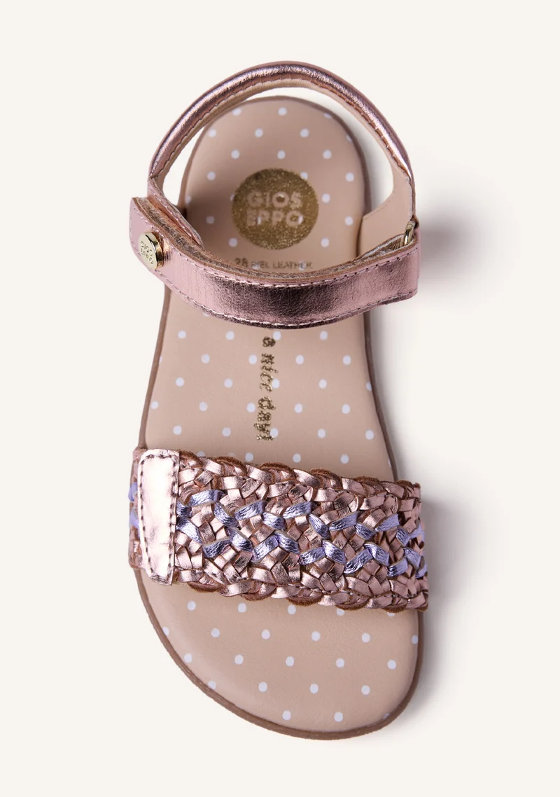 GIOSEPPO BAREFOOT - BRAIDED LEATHER SANDALS SANDOWN