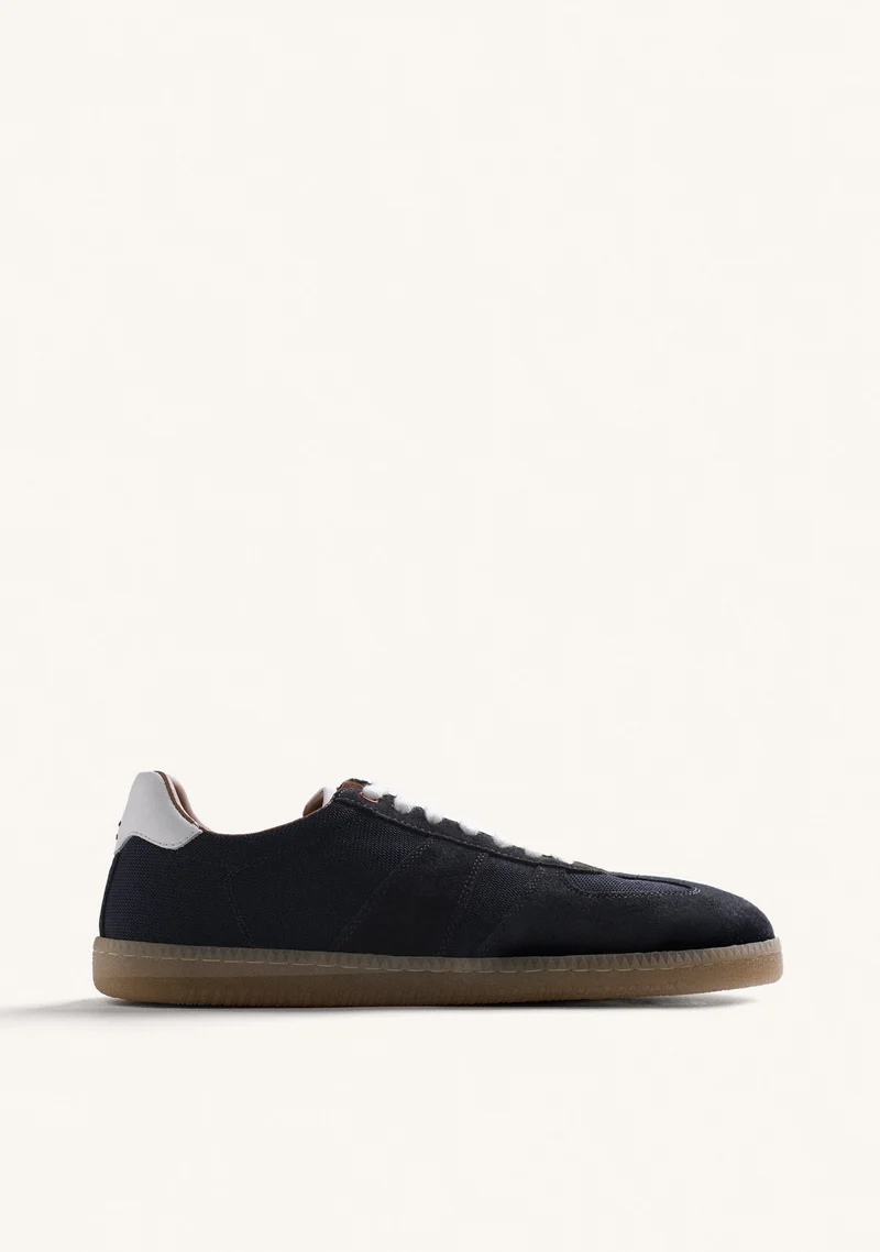 LEATHER AND MESH SNEAKERS RONGO