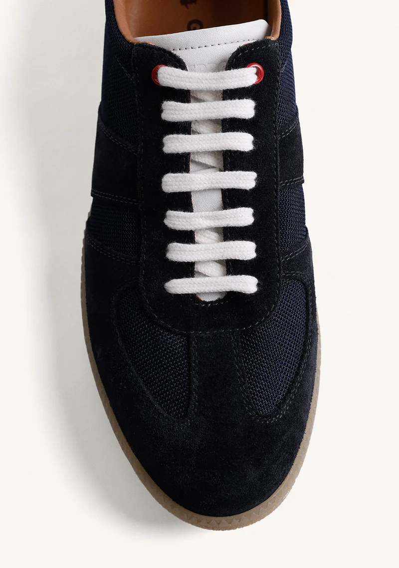 LEATHER AND MESH SNEAKERS RONGO