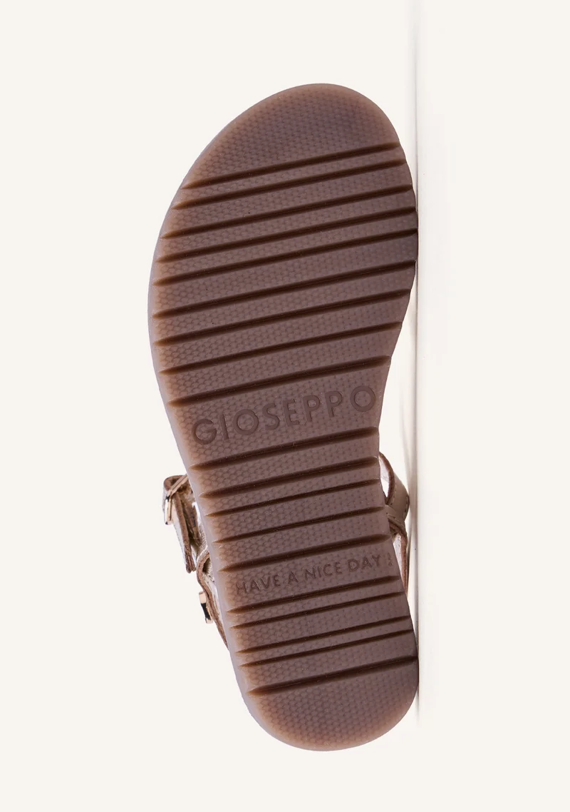 SHINY LEATHER SANDALS BEARSDEN
