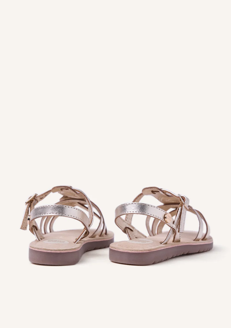 SHINY LEATHER SANDALS BEARSDEN