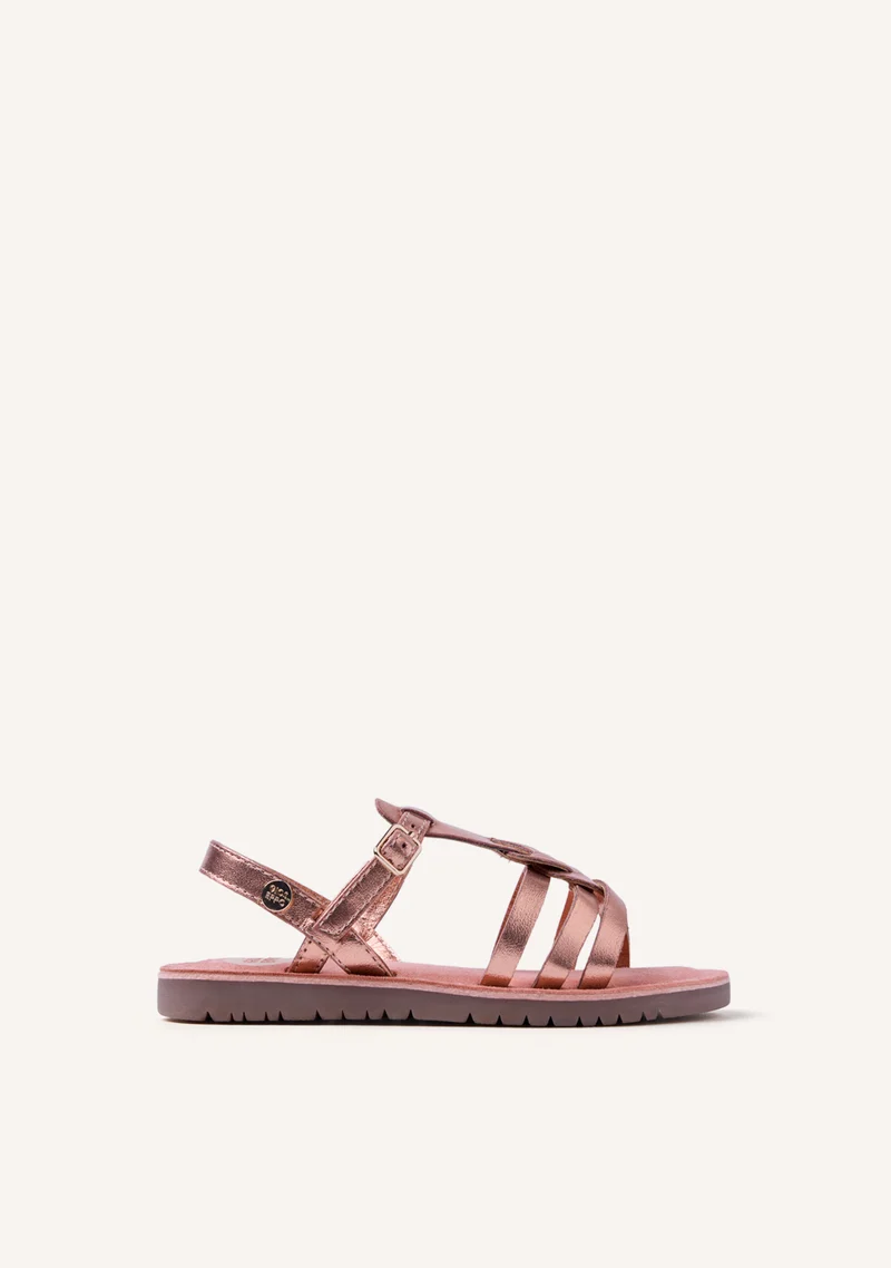 SHINY LEATHER SANDALS BEARSDEN