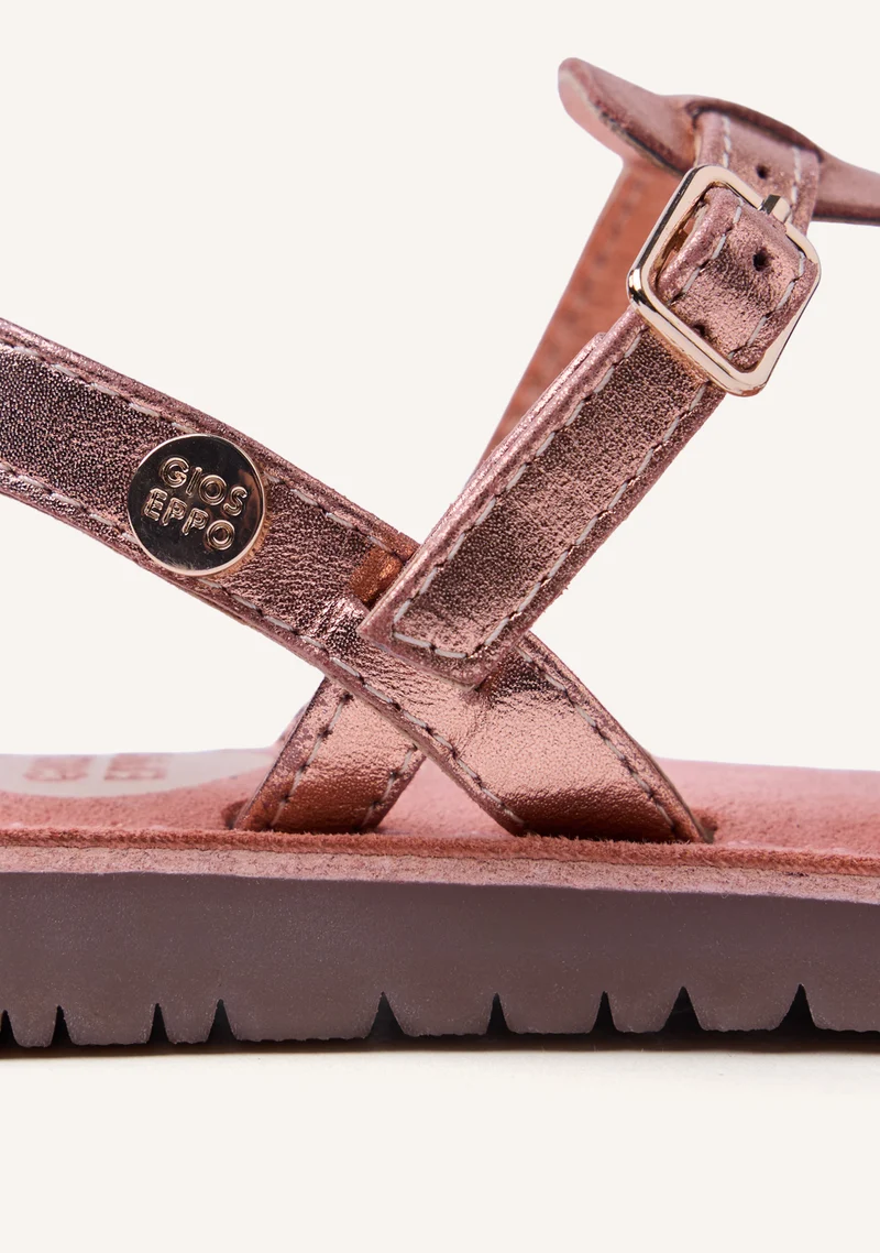 SHINY LEATHER SANDALS BEARSDEN