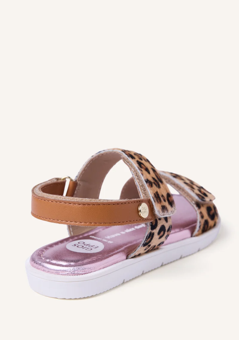 ANIMAL PRINT SANDALS NEZEGA